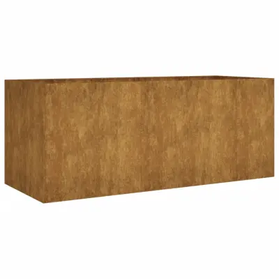 vidaXL Vrtna visoka greda 200x80x80 cm corten jeklo