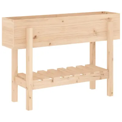 vidaXL Visoka greda 101x30x69 cm trdna borovina
