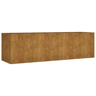 vidaXL Vrtna visoka greda 280x80x80 cm corten jeklo