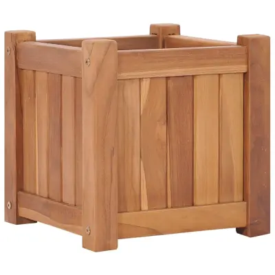 vidaXL Visoka greda 30x30x30 cm trdna tikovina