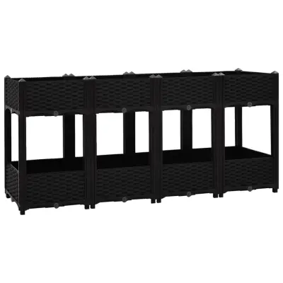 vidaXL Visoka greda 160x40x71 cm polipropilen