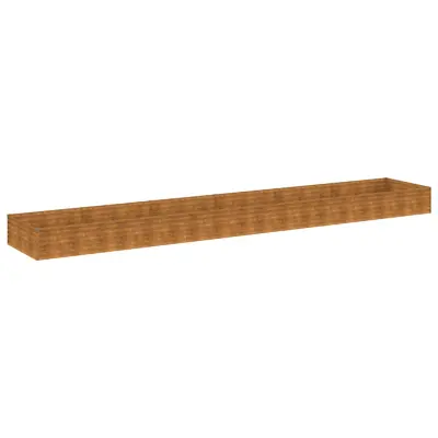 vidaXL Vrtna visoka greda 579x100x36 cm corten jeklo