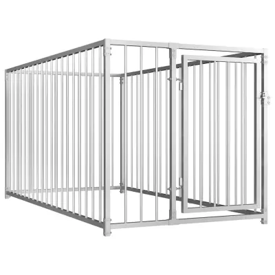vidaXL Zunanji pasji boks 100x200x100 cm