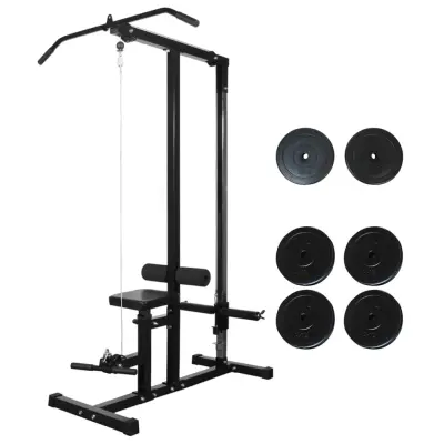vidaXL Vadbena naprava z utežmi 40 kg