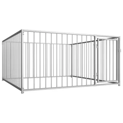 vidaXL Zunanji pasji boks 200x200x100 cm