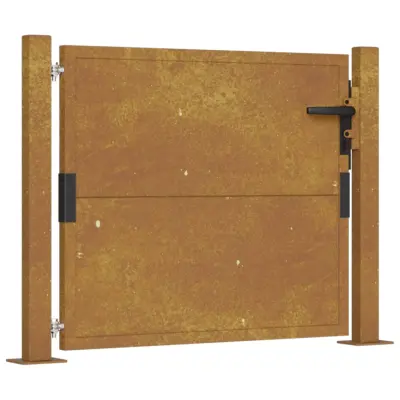 vidaXL Vrtna vrata 105x105 cm corten jeklo