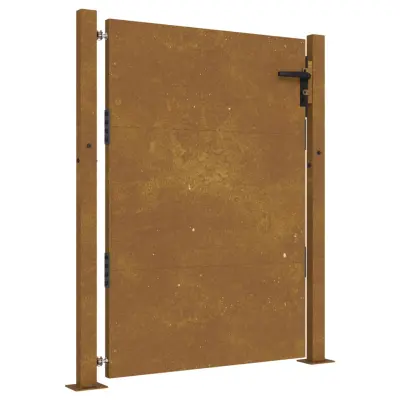 vidaXL Vrtna vrata 105x155 cm Corten jeklo