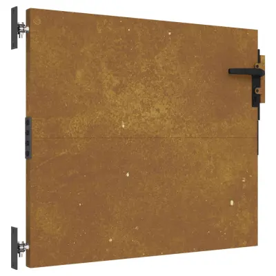 vidaXL Vrtna vrata 85x75 cm Corten jeklo