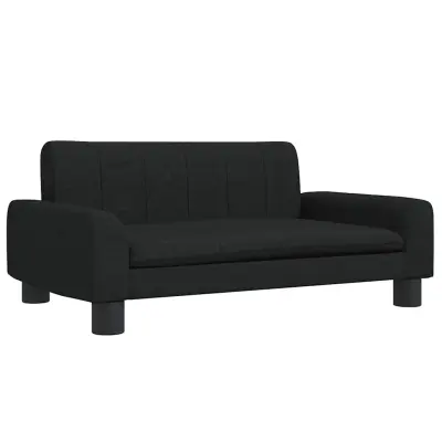 vidaXL Pasja postelja črna 70x45x30 cm blago