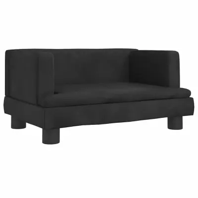 vidaXL Pasja postelja črna 60x40x30 cm žamet