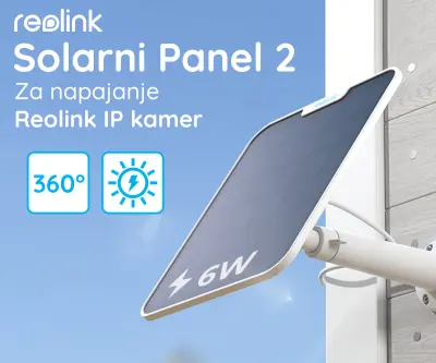 REOLINK Solarni Panel 2 črn, 6W, solarno napajanje kamer