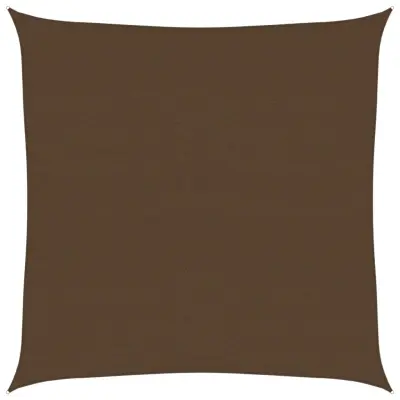 vidaXL Senčno jadro 160 g/m² rjavo 4x4 m HDPE