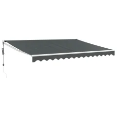 vidaXL Avtomatsko zložljiva tenda antracit 4x3 m