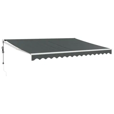 vidaXL Avtomatsko zložljiva tenda antracit 4x3 m