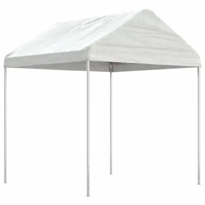 vidaXL Paviljon s streho bel 2,28x2,23x2,69 m polietilen
