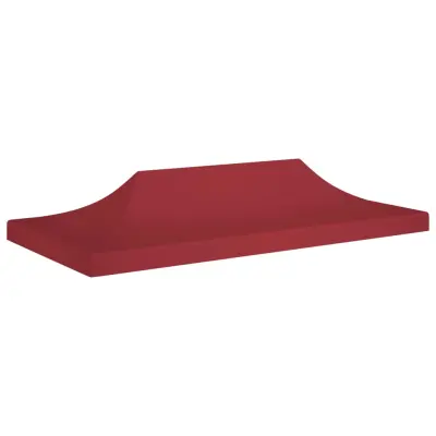 vidaXL Streha za vrtni šotor 6x3 m bordo 270 g/m²