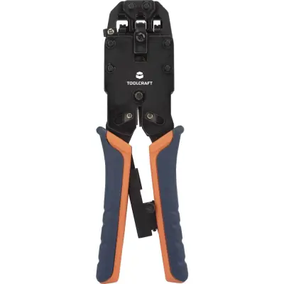 Klešče za stiskanje modularnih priključkov (Western priključek) RJ10, RJ11, RJ12, RJ45 TOOLCRAFT