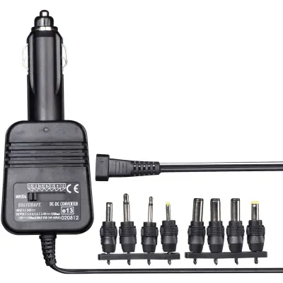 DC/DC-pretvornik za vozila VOLTCRAFT 206 1.5 V/DC, 3 V/DC, 4.5 V/DC, 6 V/DC, 7.5 V/DC, 9 V/DC, 12 V/DC/1.2 A