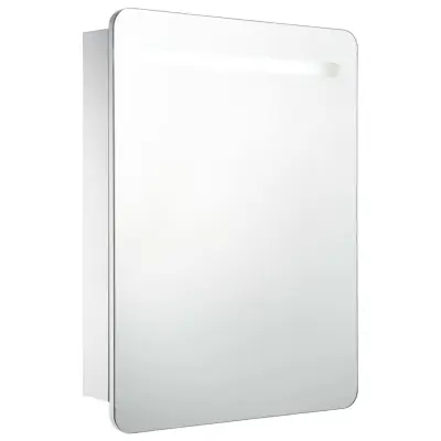 vidaXL LED kopalniška omarica z ogledalom 60x11x80 cm