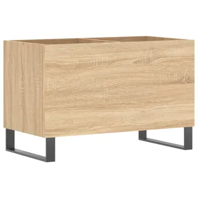 vidaXL Omarica za gramofonske plošče hrast sonoma 74,5x38x48 cm les