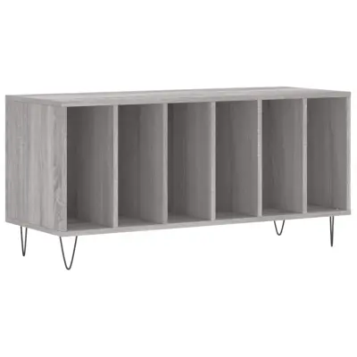 vidaXL Omarica za gramofonske plošče siva sonoma 100x38x48 cm inž. les