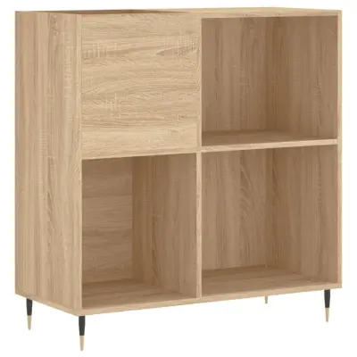 vidaXL Omarica za gramofonske plošče hrast sonoma 84,5x38x89 cm les