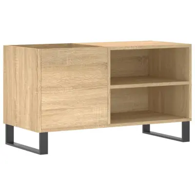 vidaXL Omarica za gramofonske plošče hrast sonoma 85x38x48 cm les
