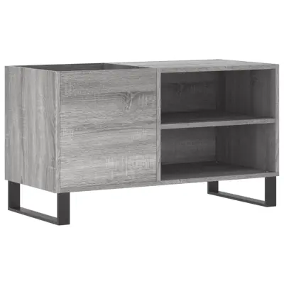 vidaXL Omarica za gramofonske plošče siva sonoma 85x38x48 cm inž. les