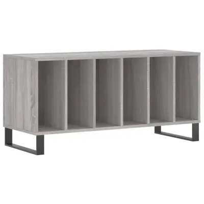 vidaXL Omarica za gramofonske plošče siva sonoma 100x38x48 cm inž. les