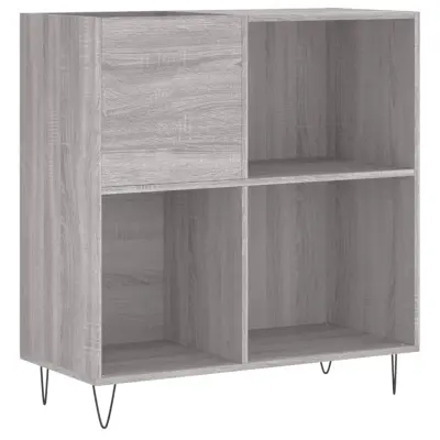 vidaXL Omarica za gramofonske plošče siva sonoma 84,5x38x89cm inž. les