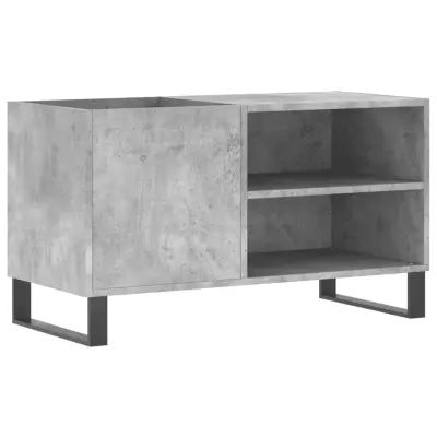 vidaXL Omarica za gramofonske plošče beton. siva 85x38x48 cm inž. les