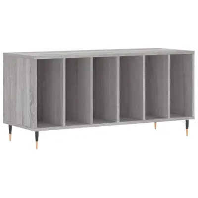 vidaXL Omarica za gramofonske plošče siva sonoma 100x38x48 cm inž. les