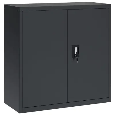 vidaXL Arhivska omara antracitna 90x40x90 cm jeklo