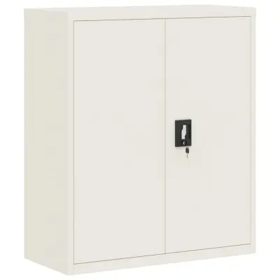 vidaXL Arhivska omara bela 90x40x105 cm jeklo