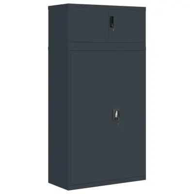 vidaXL Arhivska omara antracitna 90x40x180 cm jeklo