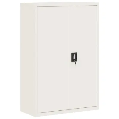 vidaXL Arhivska omara bela 90x40x140 cm jeklo