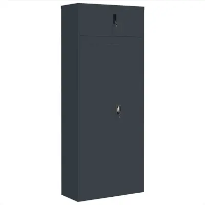 vidaXL Arhivska omara antracitna 90x40x220 cm jeklo