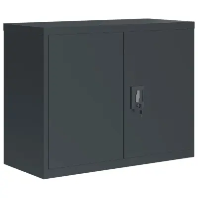vidaXL Arhivska omara antracitna 90x40x70 cm jeklo