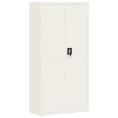 vidaXL Arhivska omara bela 90x40x180 cm jeklo