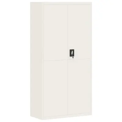 vidaXL Arhivska omara bela 90x40x180 cm jeklo