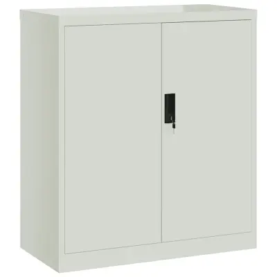 vidaXL Arhivska omara svetlo siva 79x40x90 cm jeklo