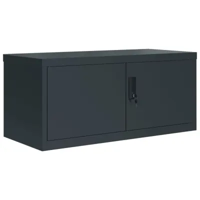 vidaXL Arhivska omara antracitna 90x40x40 cm jeklo