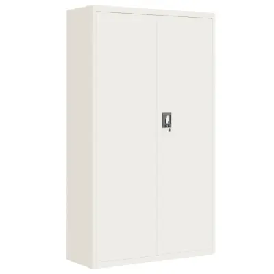 vidaXL Arhivska omara bela 105x40x180 cm jeklo