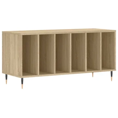 vidaXL Omarica za gramofonske plošče hrast sonoma 100x38x48 cm les