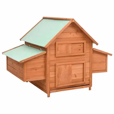 vidaXL Kokošnjak 150x96x110 cm trden les jelke
