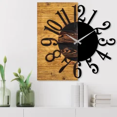 WALLXPERT Wooden Clock 7 stenska ura