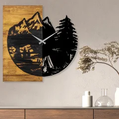 WALLXPERT Wooden Clock 19 stenska ura