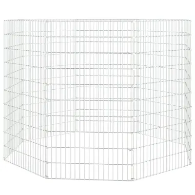 vidaXL Ograda za živali na prostem z 8 paneli 54x100 cm železo