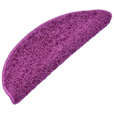 vidaXL Preproge za stopnice 15 kosov 65x21x4 cm vijolične