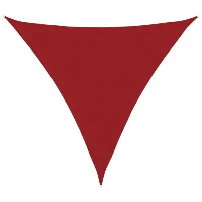 vidaXL Senčno jadro oksford blago trikotno 3,6x3,6x3,6 m rdeče